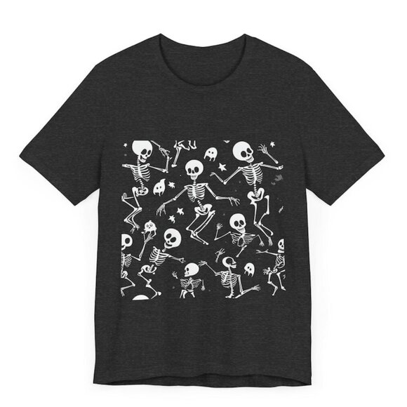 Unbranded Other - Dancing Skeleton T-Shirt - Spooky & Fun Halloween Apparel Tee